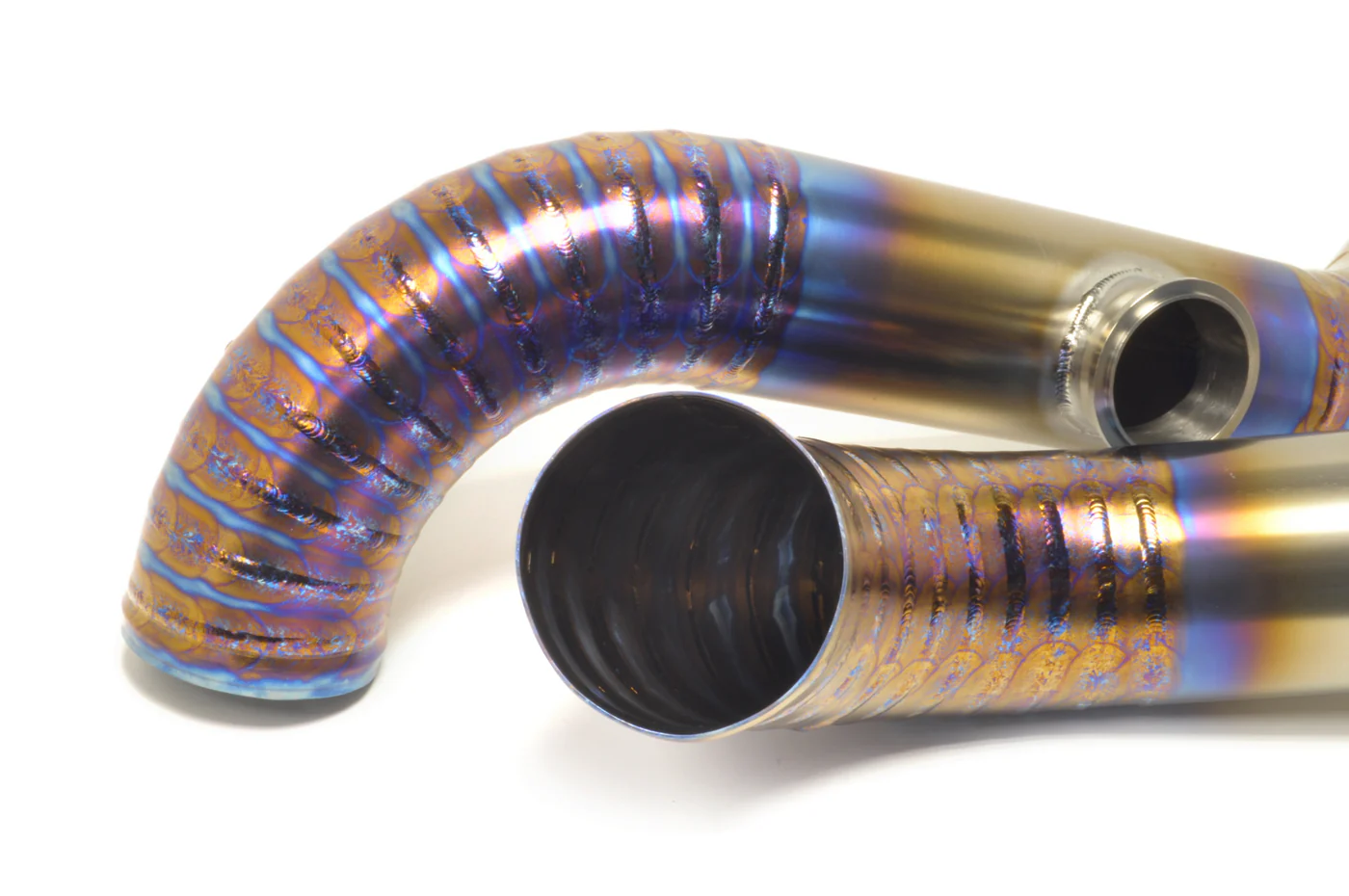 STM Evo 7/8/9 Titanium 3in Race Upper Intercooler Pipe Kit - Image 3