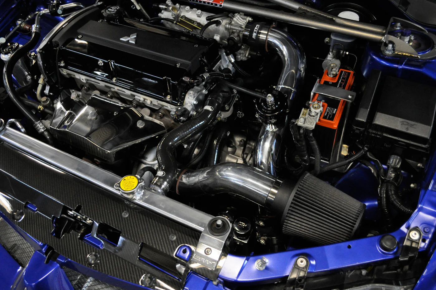 STM Evo 7/8/9 Aluminum 2.5in Upper Intercooler Pipe Kit - Image 6