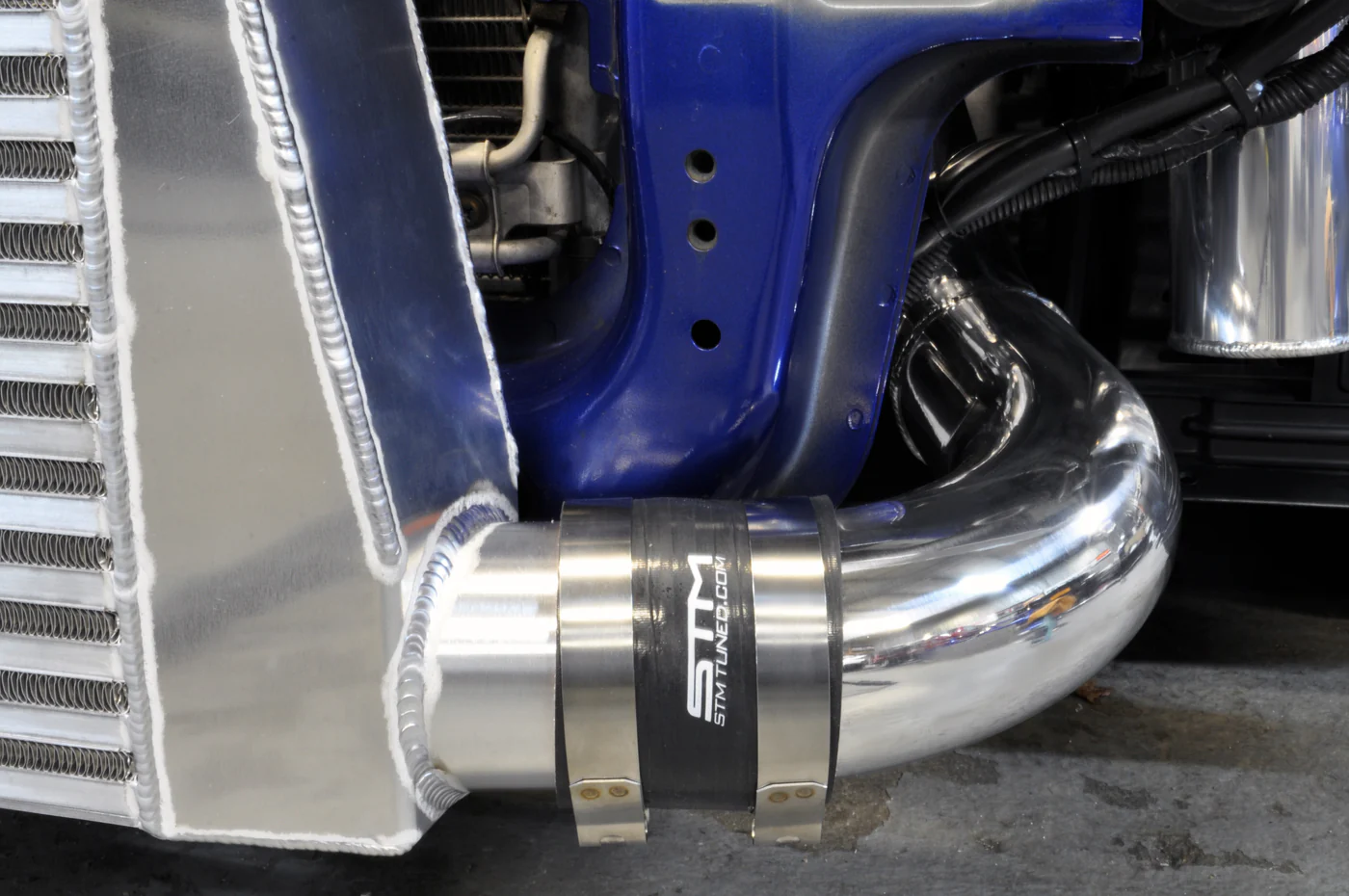 STM Evo 7/8/9 Aluminum 2.5in Upper Intercooler Pipe Kit - Image 8