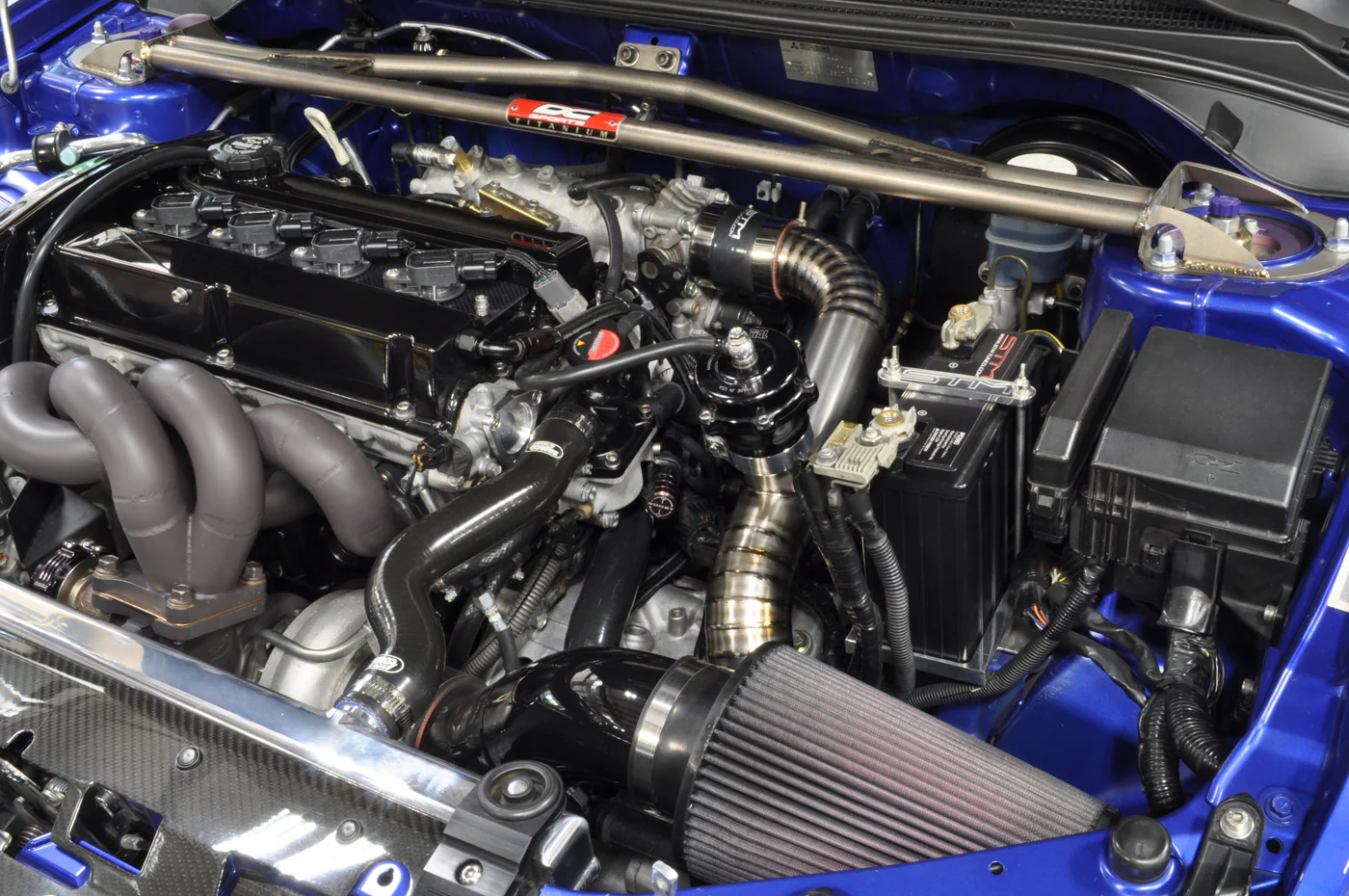 STM Evo 7/8/9 Titanium 2.5in Upper Intercooler Pipe Kit - Image 12