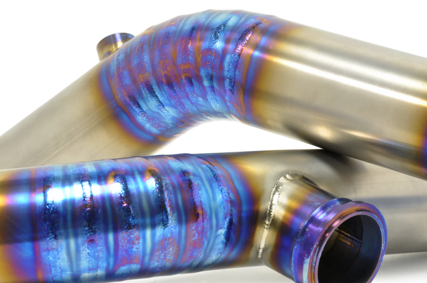 STM Evo 7/8/9 Titanium 2.5in Upper Intercooler Pipe Kit - Image 5