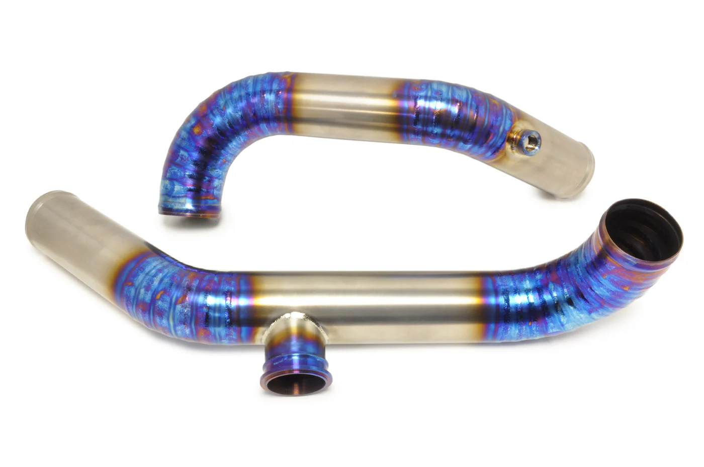 STM Evo 7/8/9 Titanium 2.5in Upper Intercooler Pipe Kit - Image 6