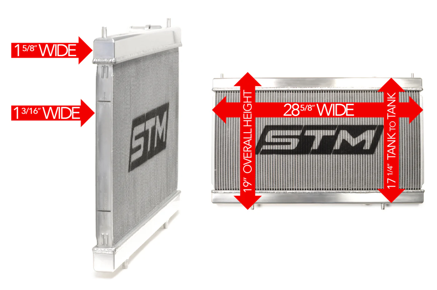 STM Evo 7/8/9 Billet Aluminum Slim Radiator - Image 16