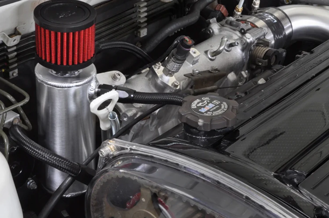 STM Evo 8/9 Engine Oil Catch Can Manifold Mount - Image 7