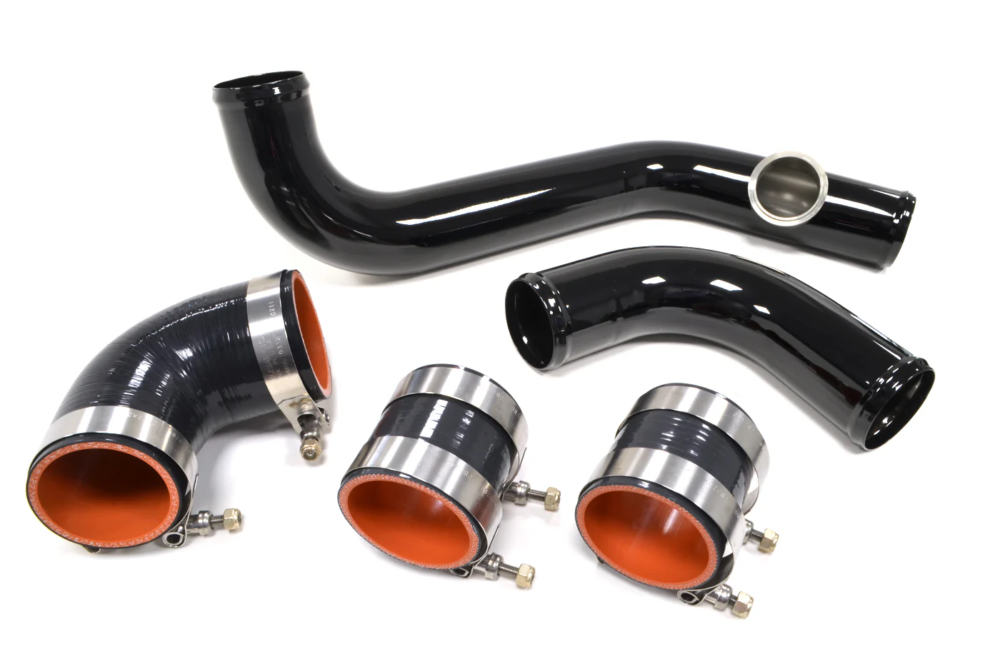STM Evo X Lower Intercooler Pipe Kit (Stainless) - Image 3