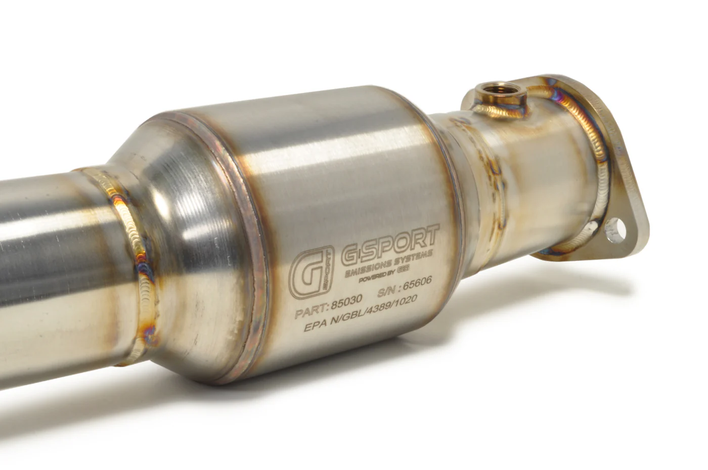 STM Evo X GESi EPA Stainless High Flow Cat - Image 3