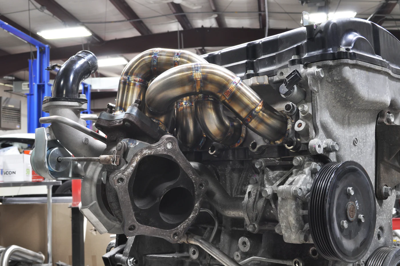 STM Evo X Stock Replacement Exhaust Manifold - Image 14