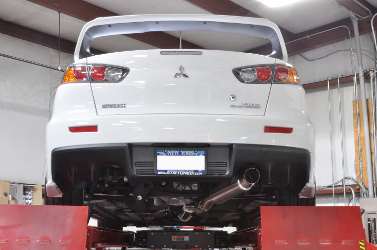 STM Evo X Titanium Single Exit Cat-Back Exhaust - Image 10