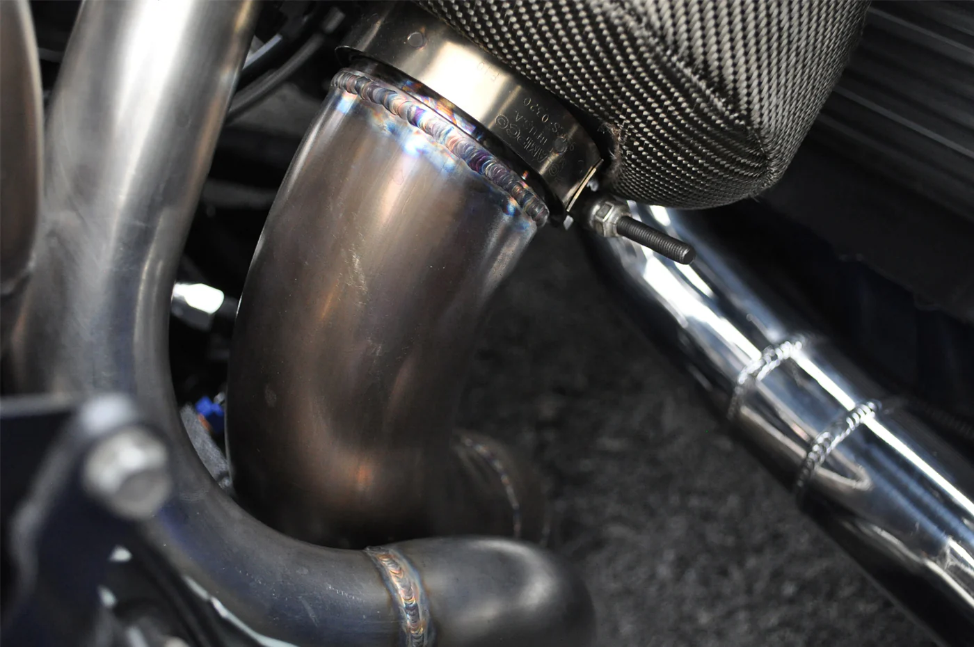 STM Evo 7/8/9 Lower Intercooler Pipe for STM FF T3 Manifold - Image 6