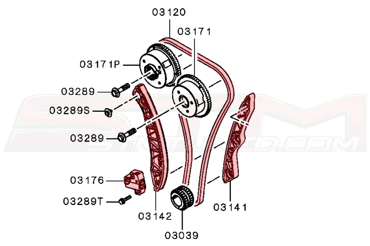 STM OEM Timing Chain Replacement Kit for Evo X - Image 5