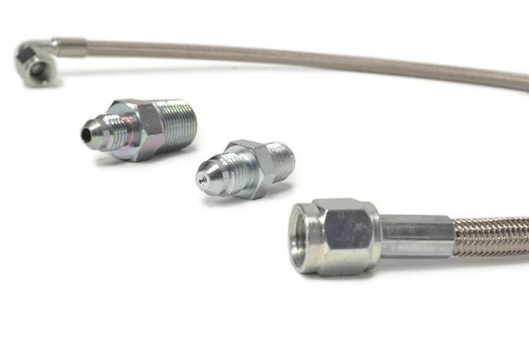 STM Oil Feed Line Kit for Garrett Ball Bearing GT30/35R Turbo (From Oil Filter Housing) - 1G/2G DSM - Image 2