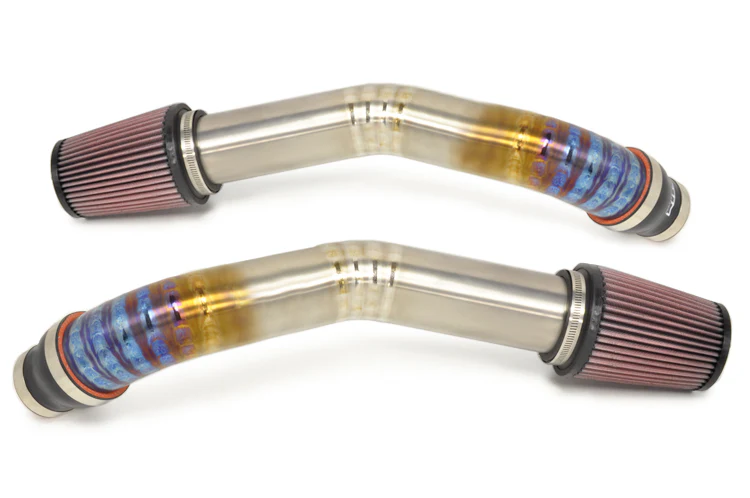 STM R35 GTR Titanium Intakes (Burned Blue) - Image 3