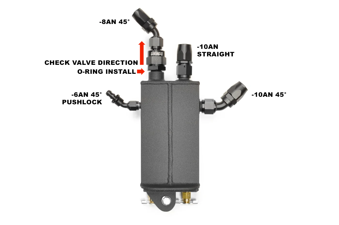 STM Sealed Engine Oil Catch Can for Evo X Plastic Valve Cover *Currently Unavailable* - Image 3
