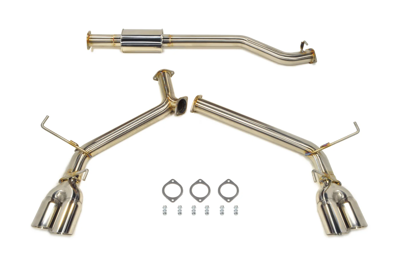 STM Stainless Dual Exit Cat-Back Exhaust for 2022+ WRX - Image 16