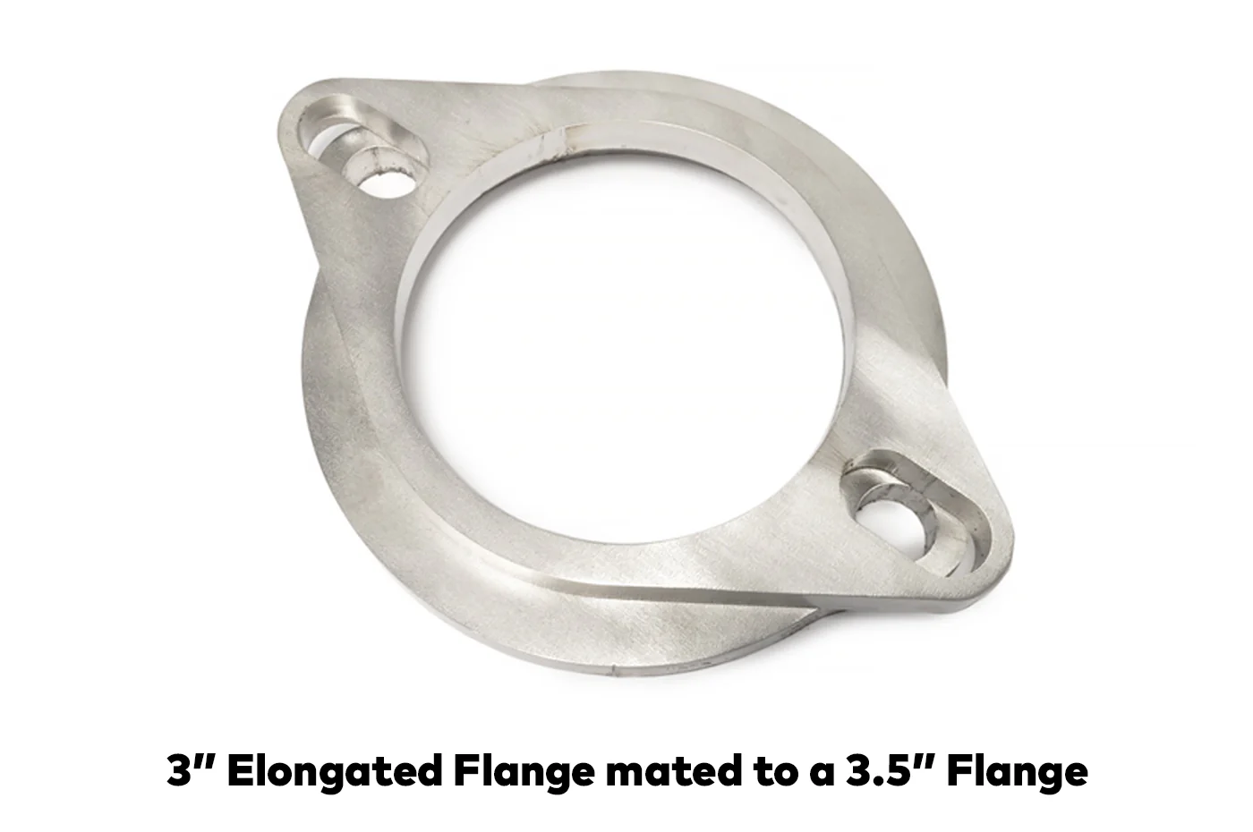 STM Stainless Steel Exhaust Flange 2-Bolt / 3-Inch Elongated (SEF3-EL) - Image 3