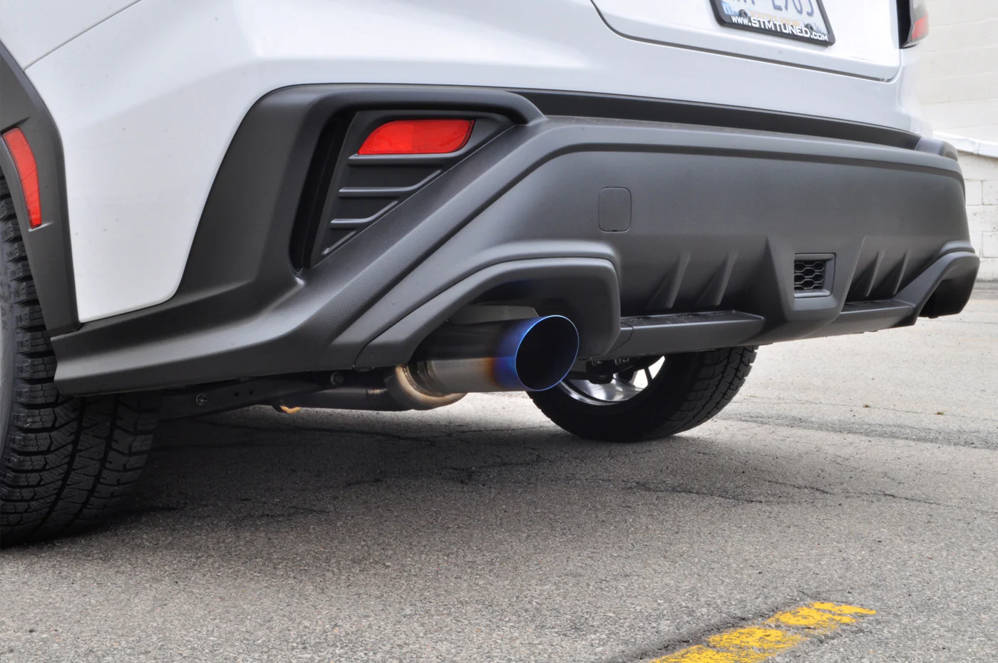 STM Titanium Single Exit Cat-Back Exhaust for 2022+ WRX - Image 12