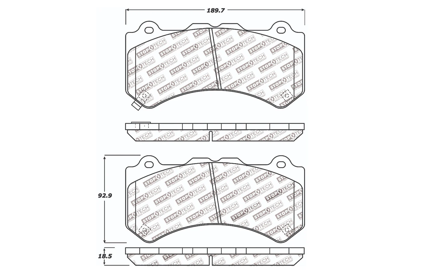 StopTech Street Brake Pads for R35 GTR *Discontinued* - Image 2