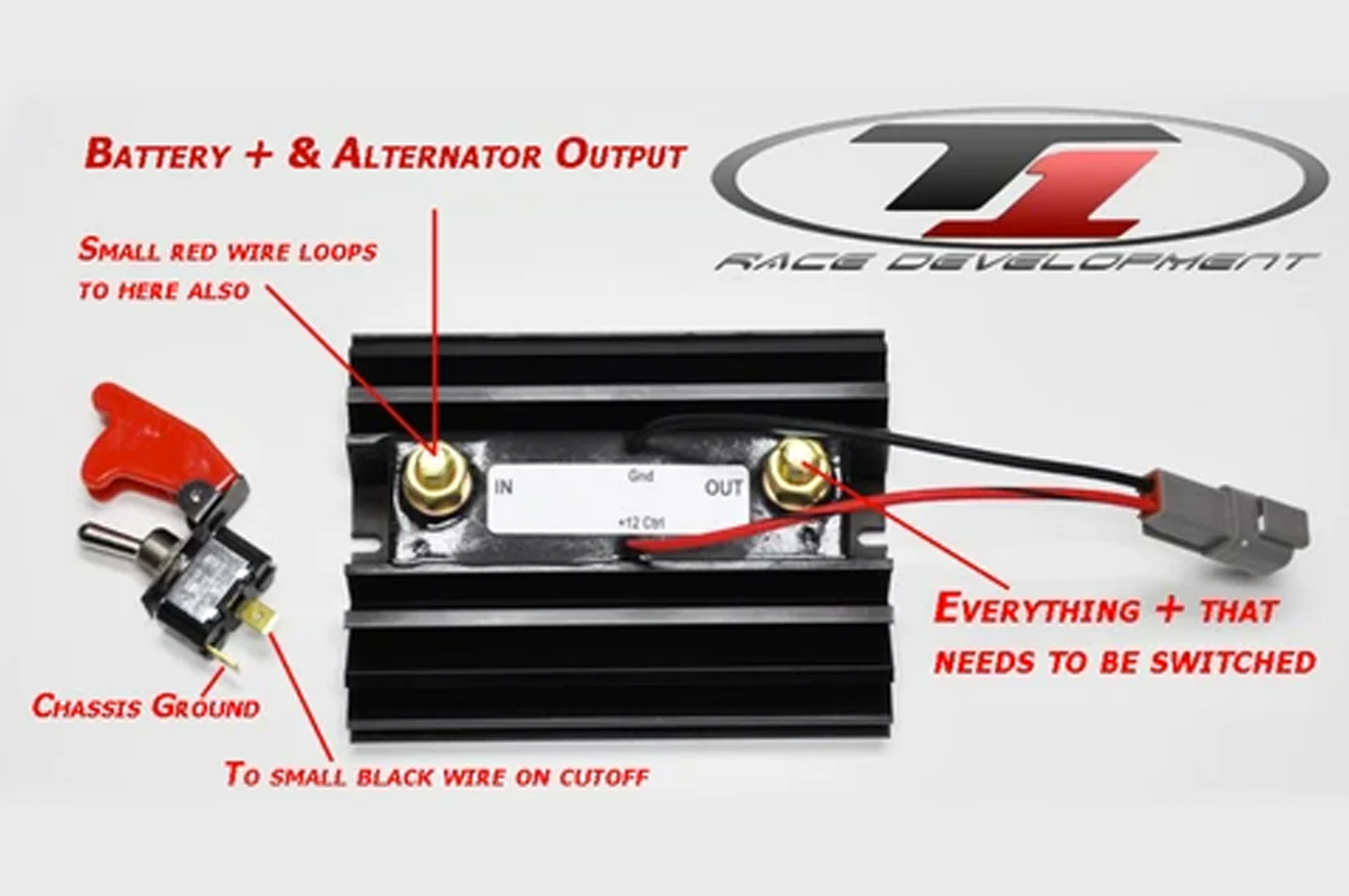 T1 Race Development Electric Battery Cutoff Kit - Image 4