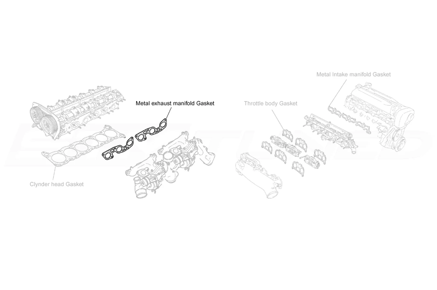 Tomei Exhaust Manifold Gaskets for RB26DETT (TA4060-NS05A) - Image 4
