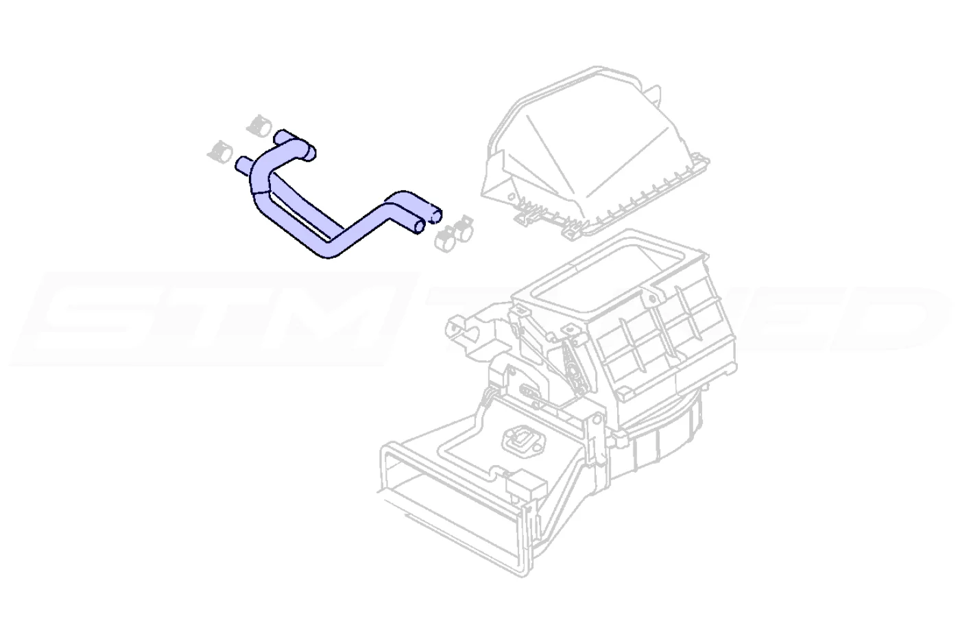 Samco Heater Hose Kit for Evo 9 (TCS299H) - Image 2