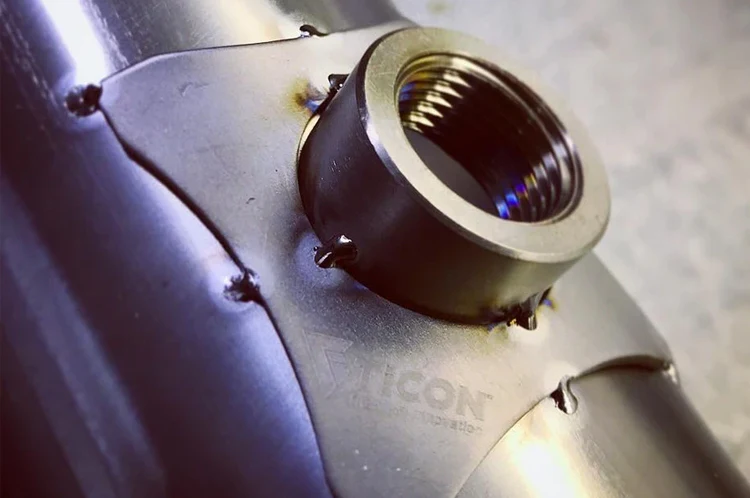 Ticon Titanium O2 Sensor Bung Brace Bracket - Image 2