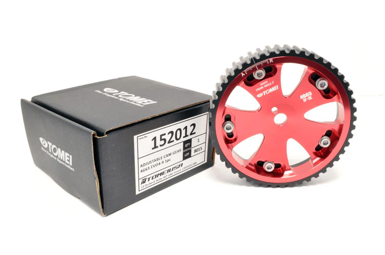 Tomei Red Adjustable Cam Gears for DSM Evo 1-3 - Image 3