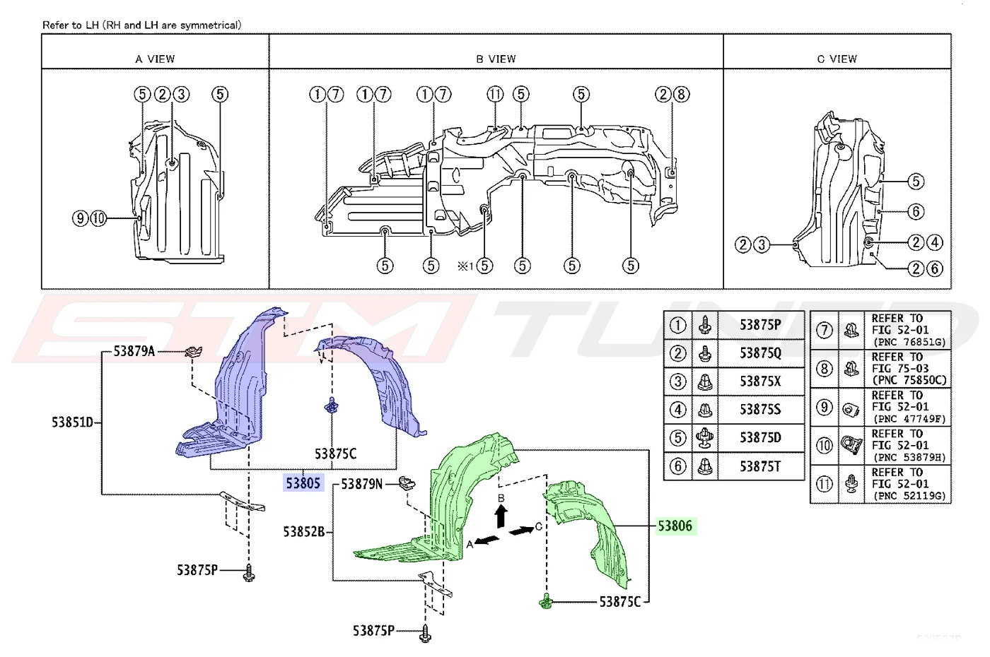 Toyota OEM Fender Liner for 2023+ Corolla GR - Image 4