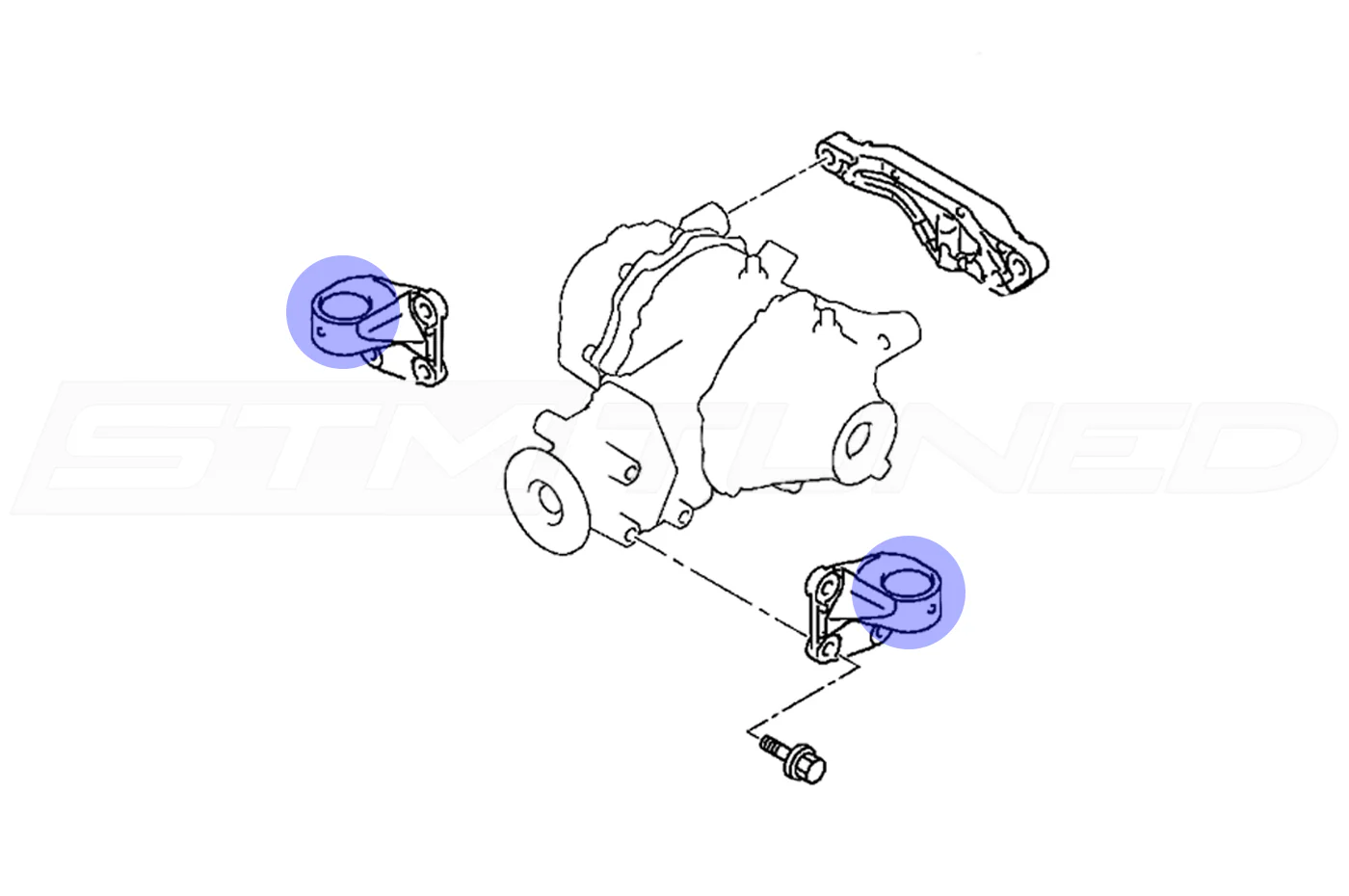 Torque Solution Urethane Rear Diff Inserts for Evo X (TS-EVX-002) - Image 3
