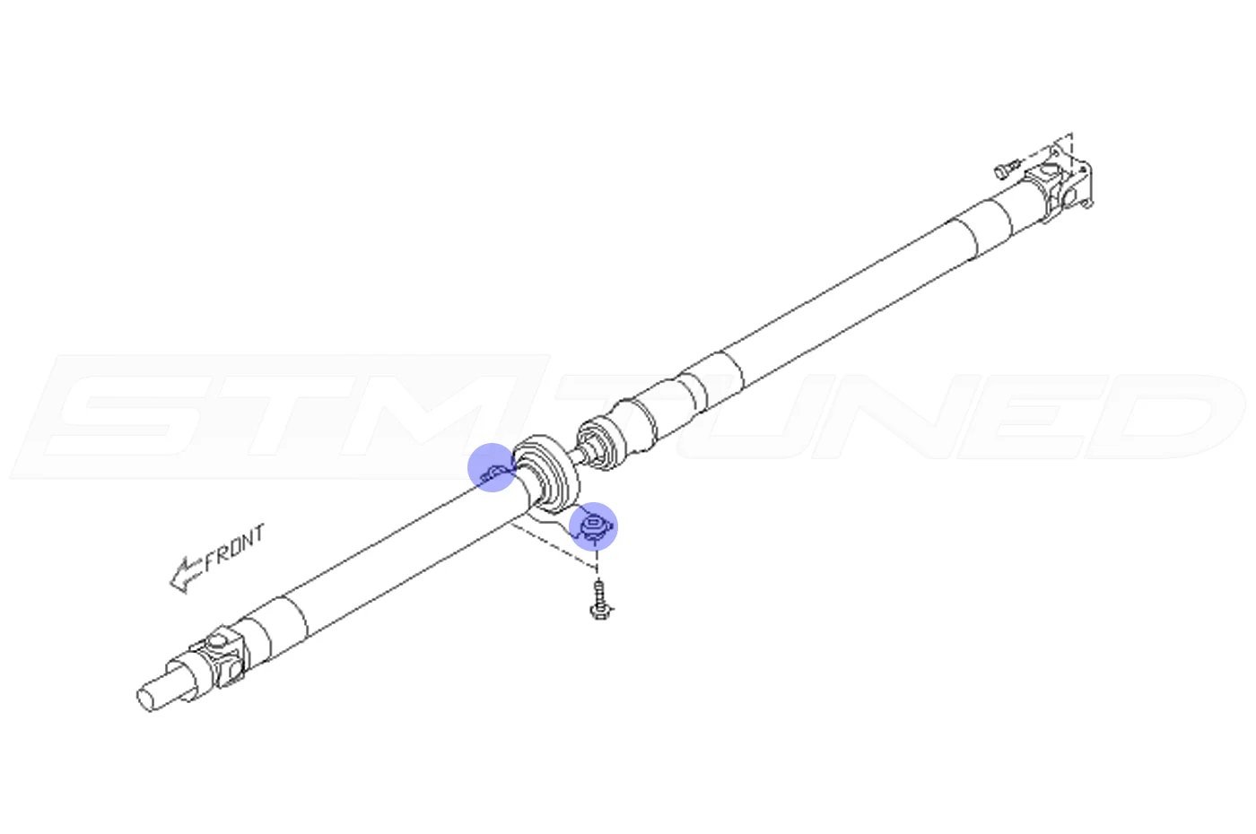 Torque Solution Drive Shaft Support Bushings for WRX STi BRZ (TS-SU-DSB) - Image 6