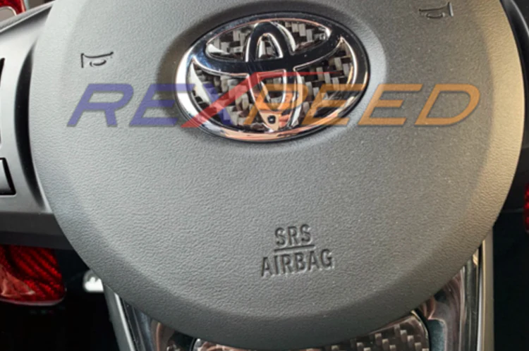Rexpeed Carbon Fiber Steering Wheel Logo & Trim for 2020 Supra (TS02/TS02D) - Image 3