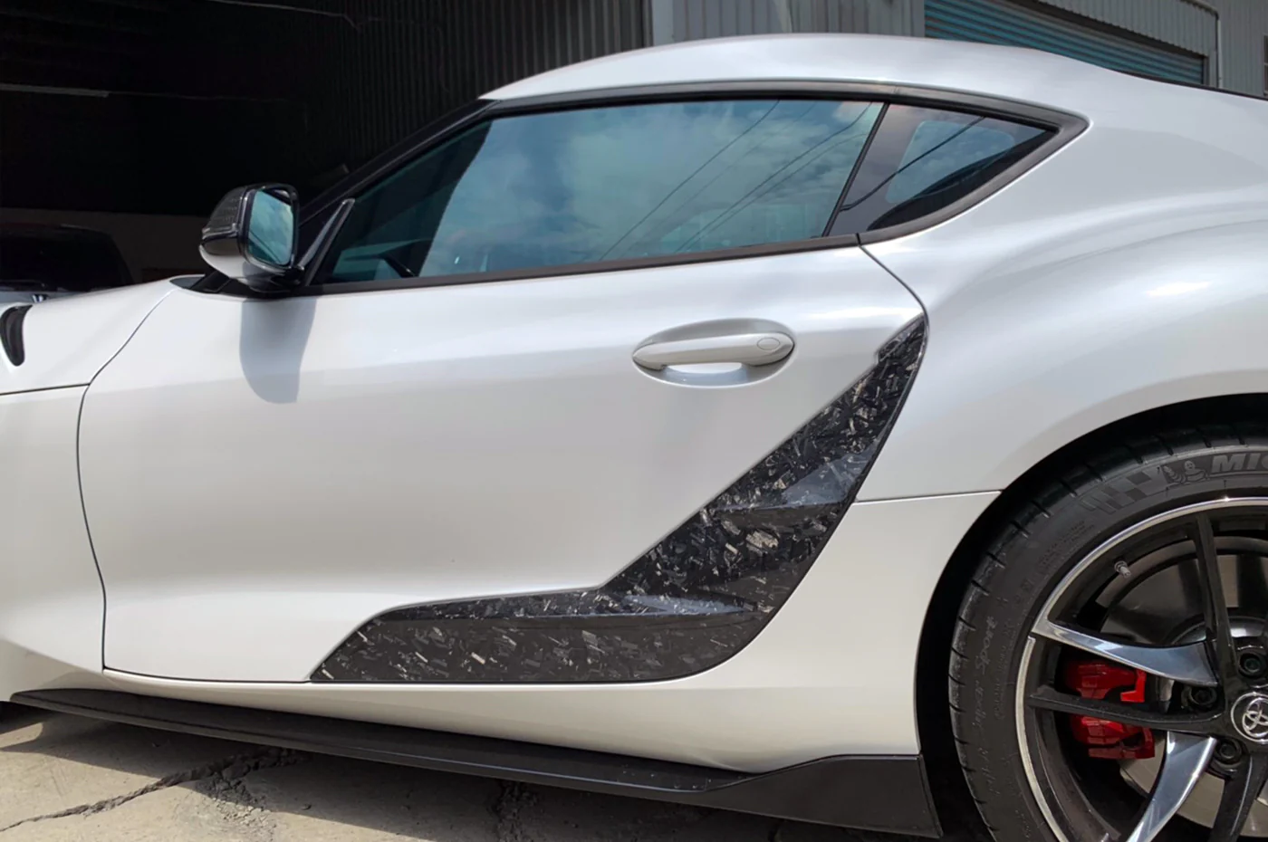 Rexpeed Carbon Fiber Door Garnishes for 2020 Supra - Image 2