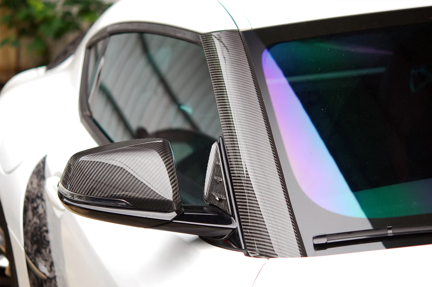 Rexpeed Carbon Fiber Exterior A Pillar Covers for 2020 Supra - Image 2