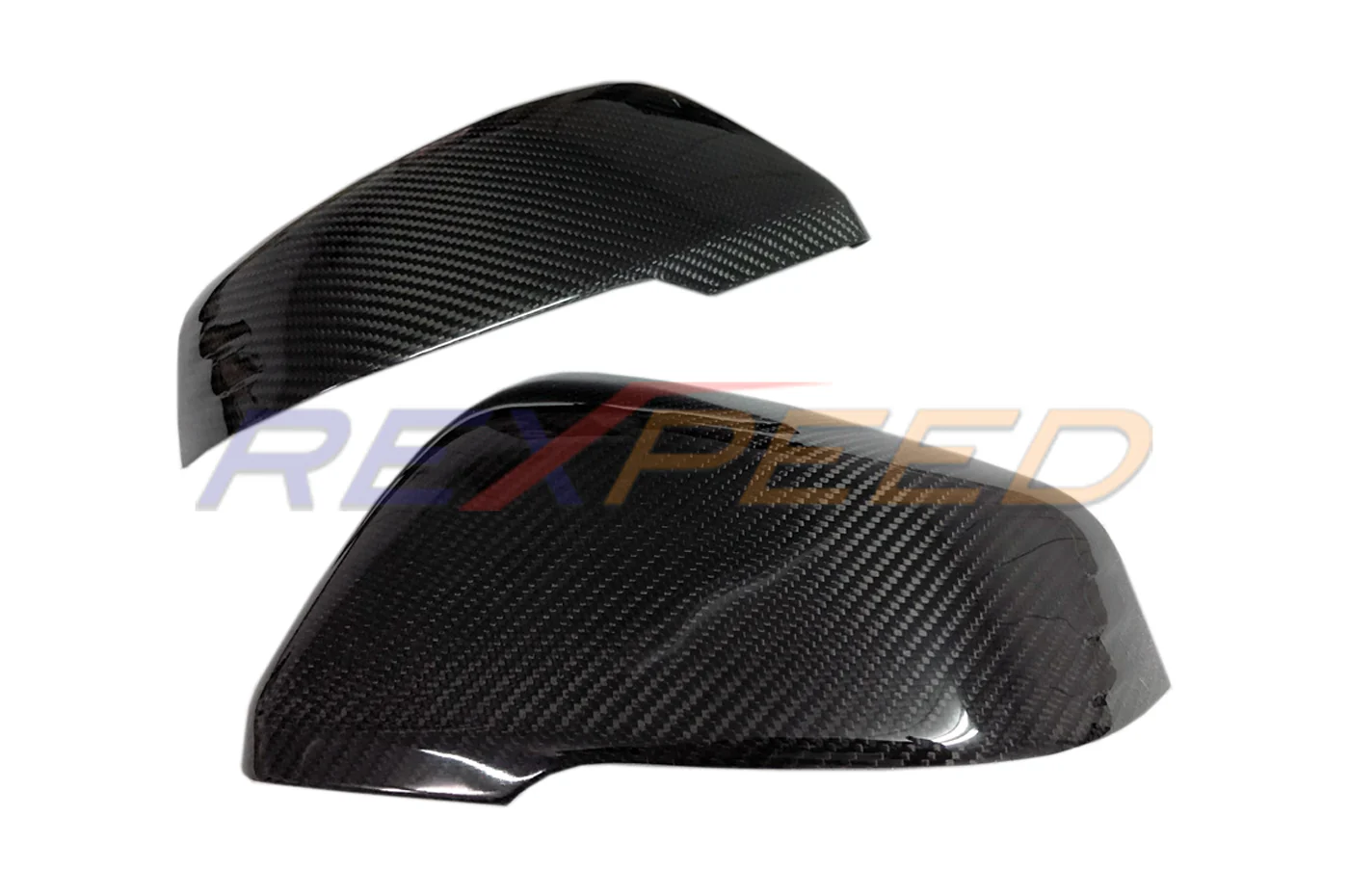 Rexpeed Dry Carbon Fiber Mirror Cap Replacements OEM Style for 2020+ Supra GR - Image 3