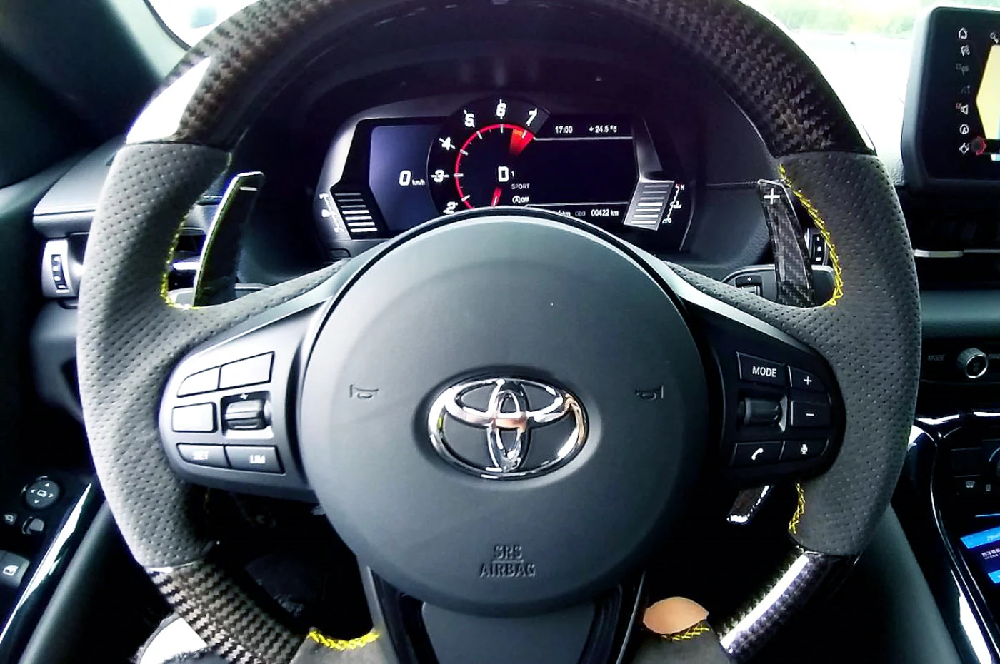 Rexpeed Carbon Fiber Paddle Shifters for 2020+ Supra GR (TS39) - Image 3
