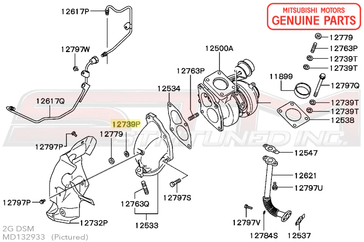Mitsubishi OEM Turbo Bolt Washer for Evo 4-X/DSM (MD132933) - Image 4