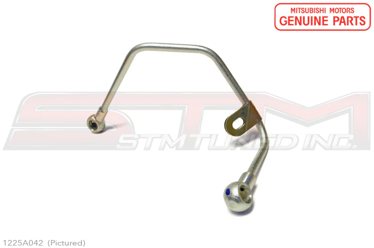 Mitsubishi OEM Turbo Oil Feed Line for Evo 9 (1225A042) - Image 2