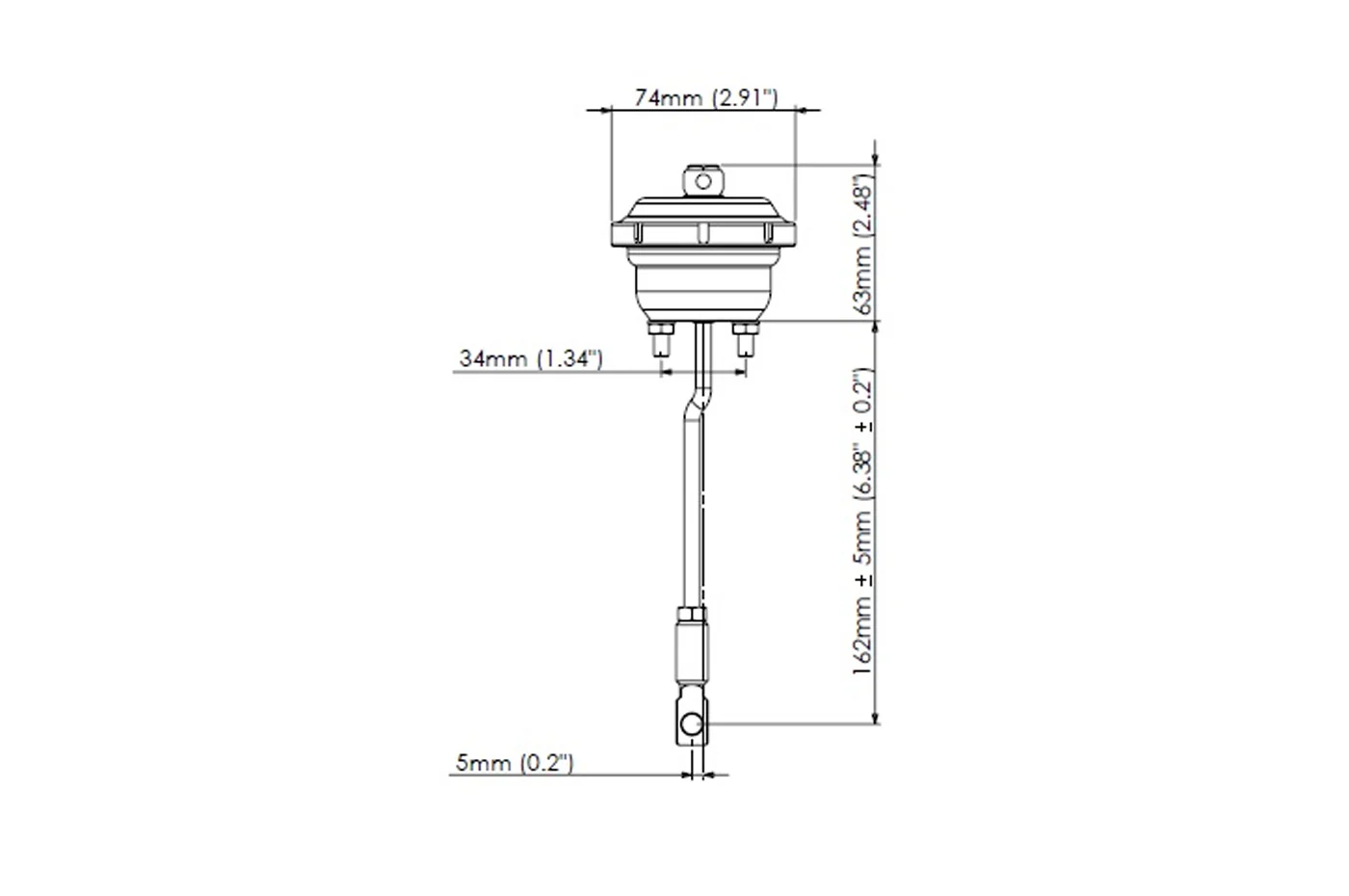 Turbosmart IWG75 2015+ WRX Wastegate Actuator (TS-0605-3072) - Image 2