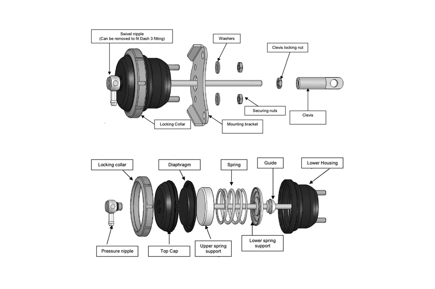 Turbosmart IWG75 Evo 9 Internal Wastegate Actuator - Image 4