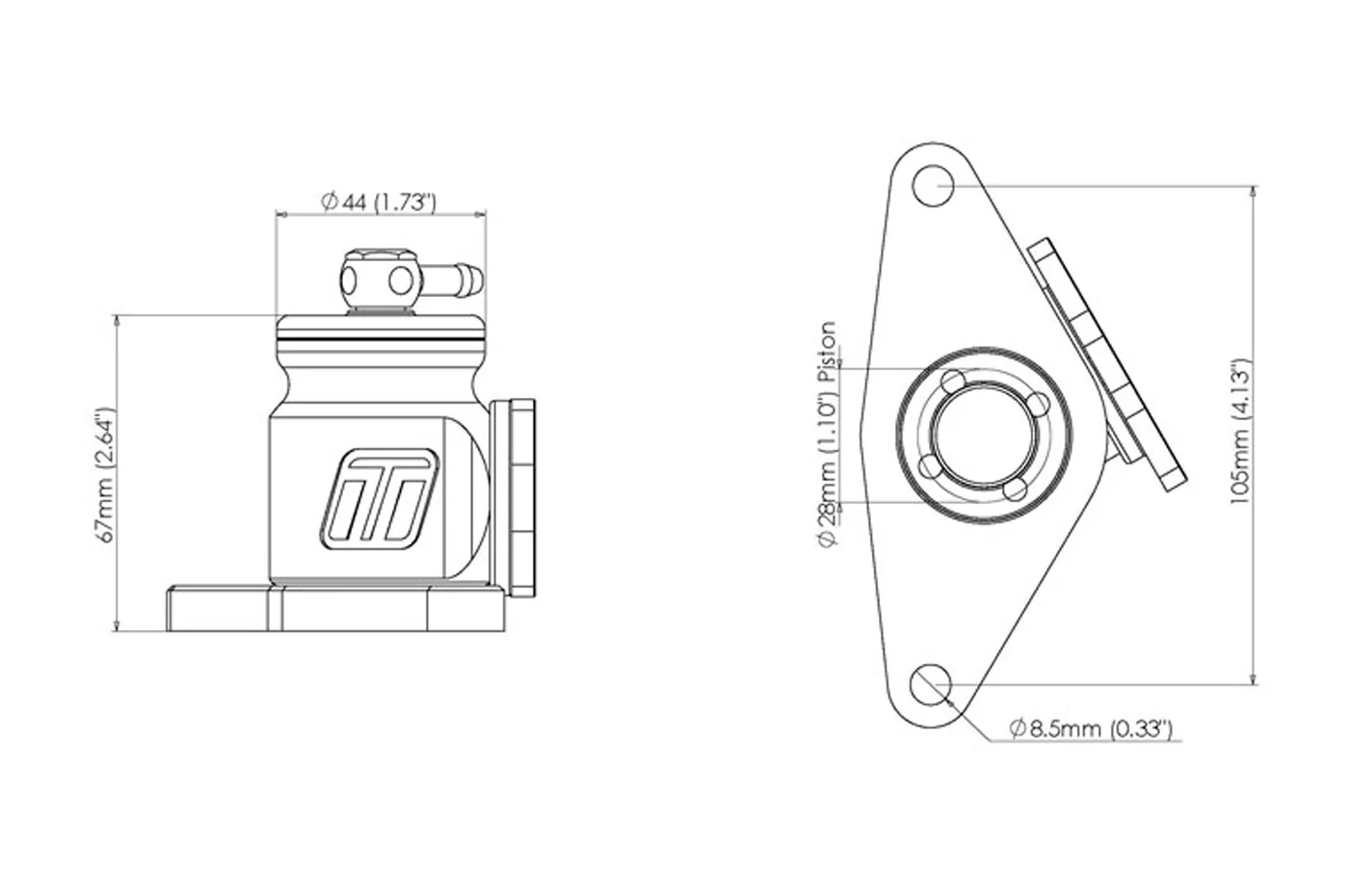 Turbosmart BOV Kompact Plumb-Back for WRX/STi (TS-0203-1215) - Image 3