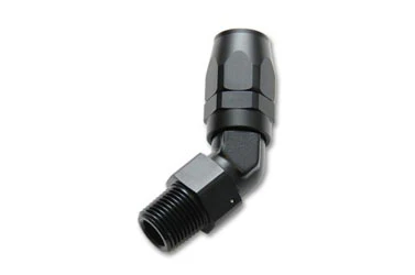 Vibrant Male NPT 45 Deg. Hose End Fittings