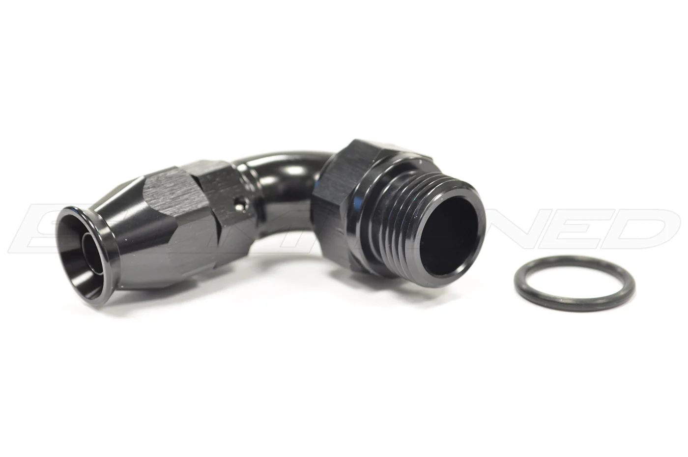 Vibrant Swivel Hose End Fitting to AN to ORB 90° for PTFE Hose - Image 2