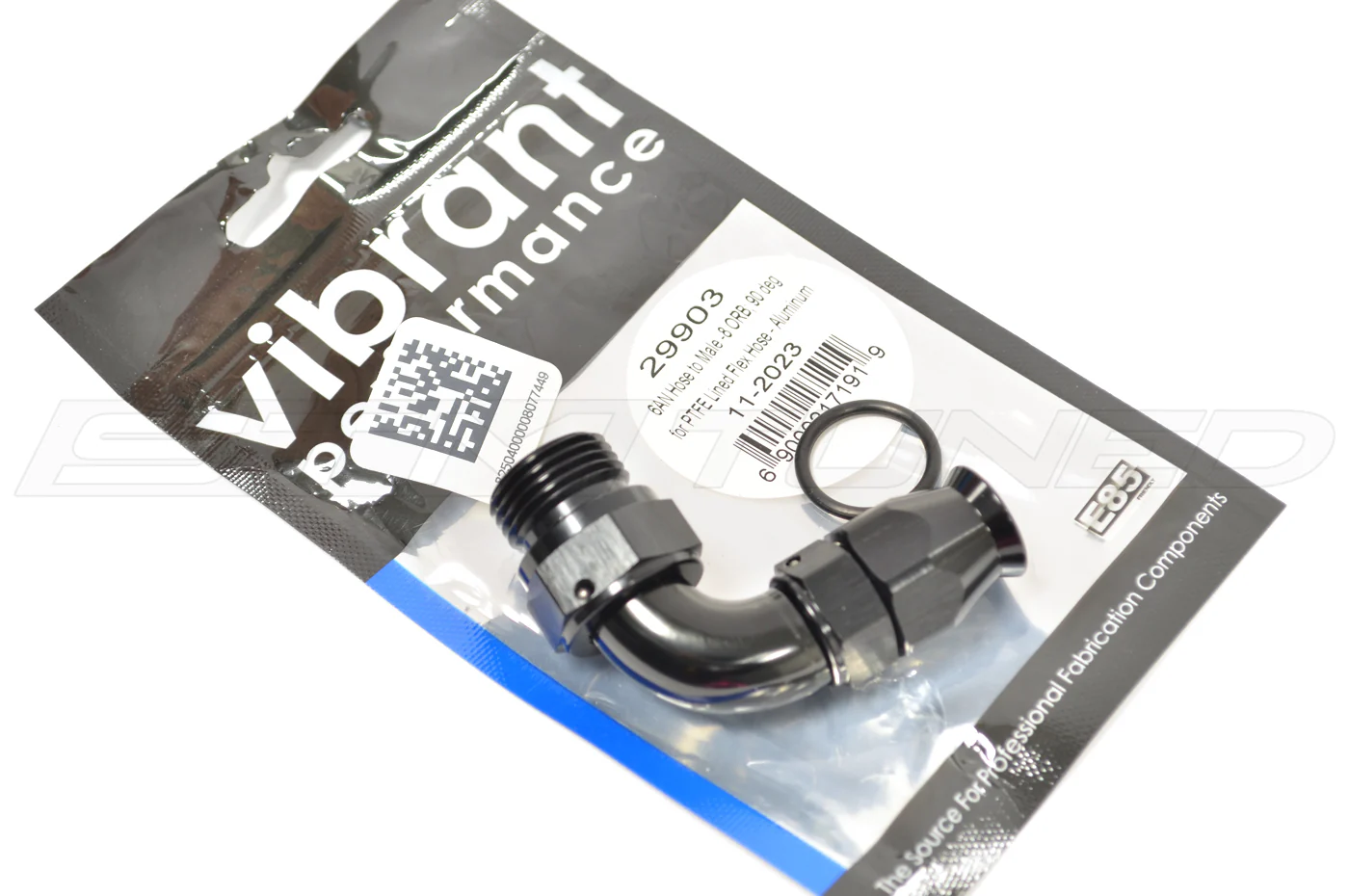 Vibrant Swivel Hose End Fitting to AN to ORB 90° for PTFE Hose - Image 3