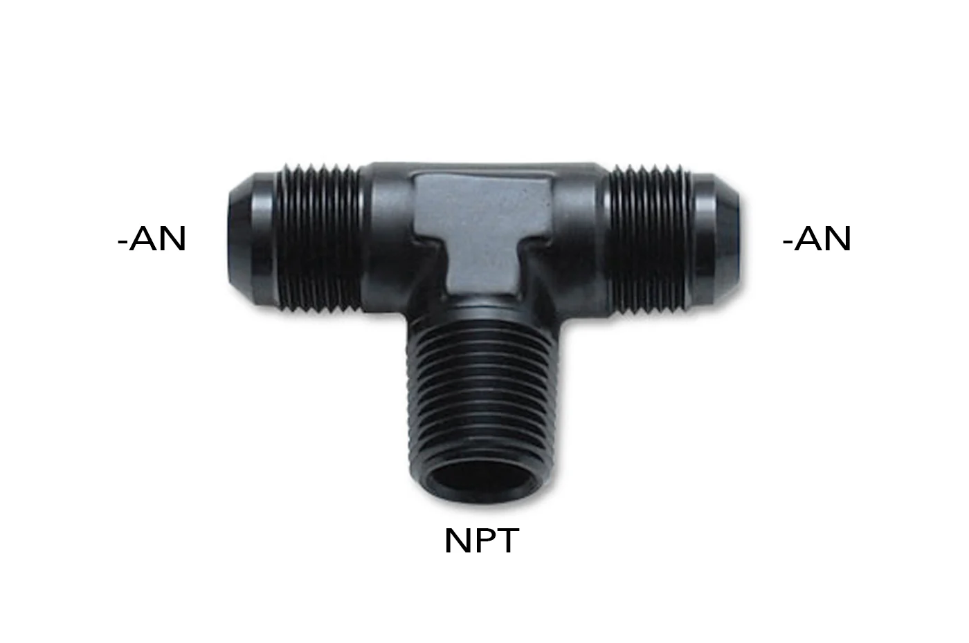 Vibrant Tee Adapters -AN Flare to NPT On Run - Image 2