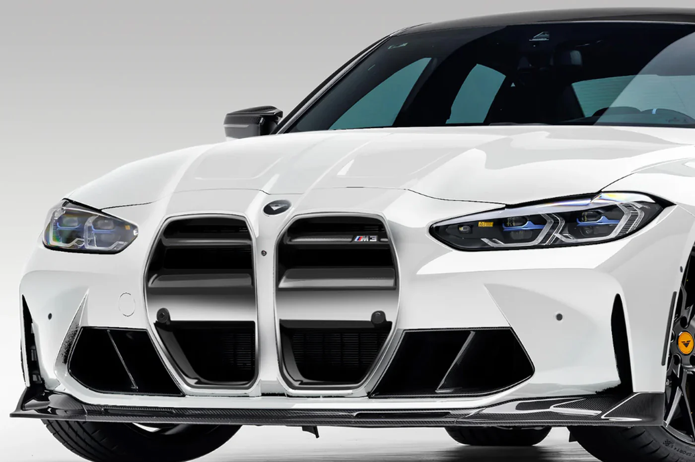 Vorsteiner BMW G8X M3/M4 Gloss Black ABS VRS Front Motorsport Grille (BMV3325) - Image 4