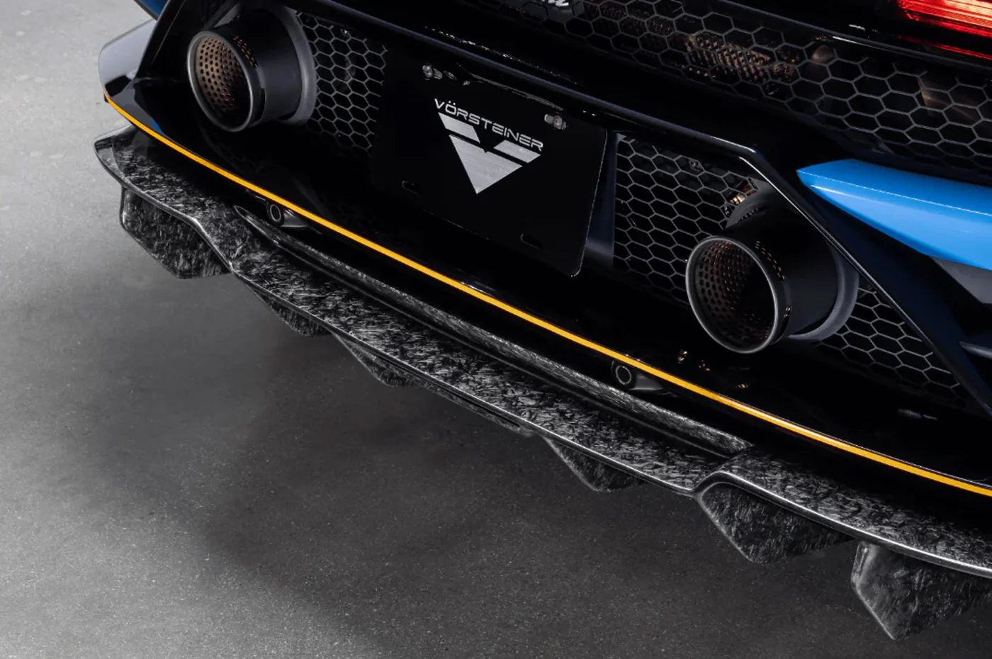 Vorsteiner Evo Monza Edizione Carbon Matrix Rear Diffuser For Lamborghini Huracan (3055LOV) - Image 5