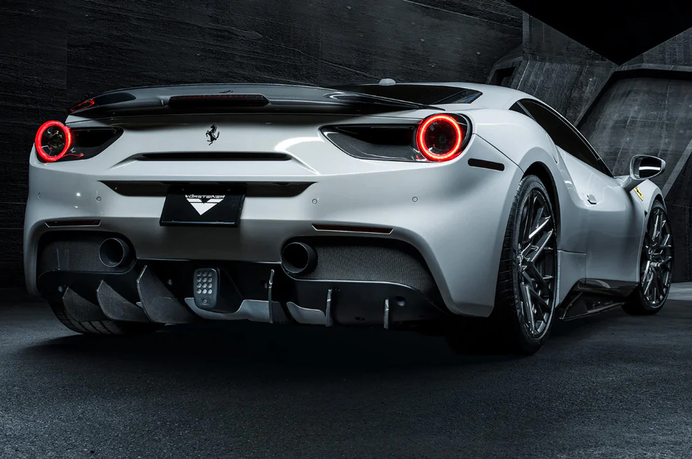 Vorsteiner Ferrari 488 Diavolo Carbon Fiber Decklid Spoiler (FRV2060) - Image 5