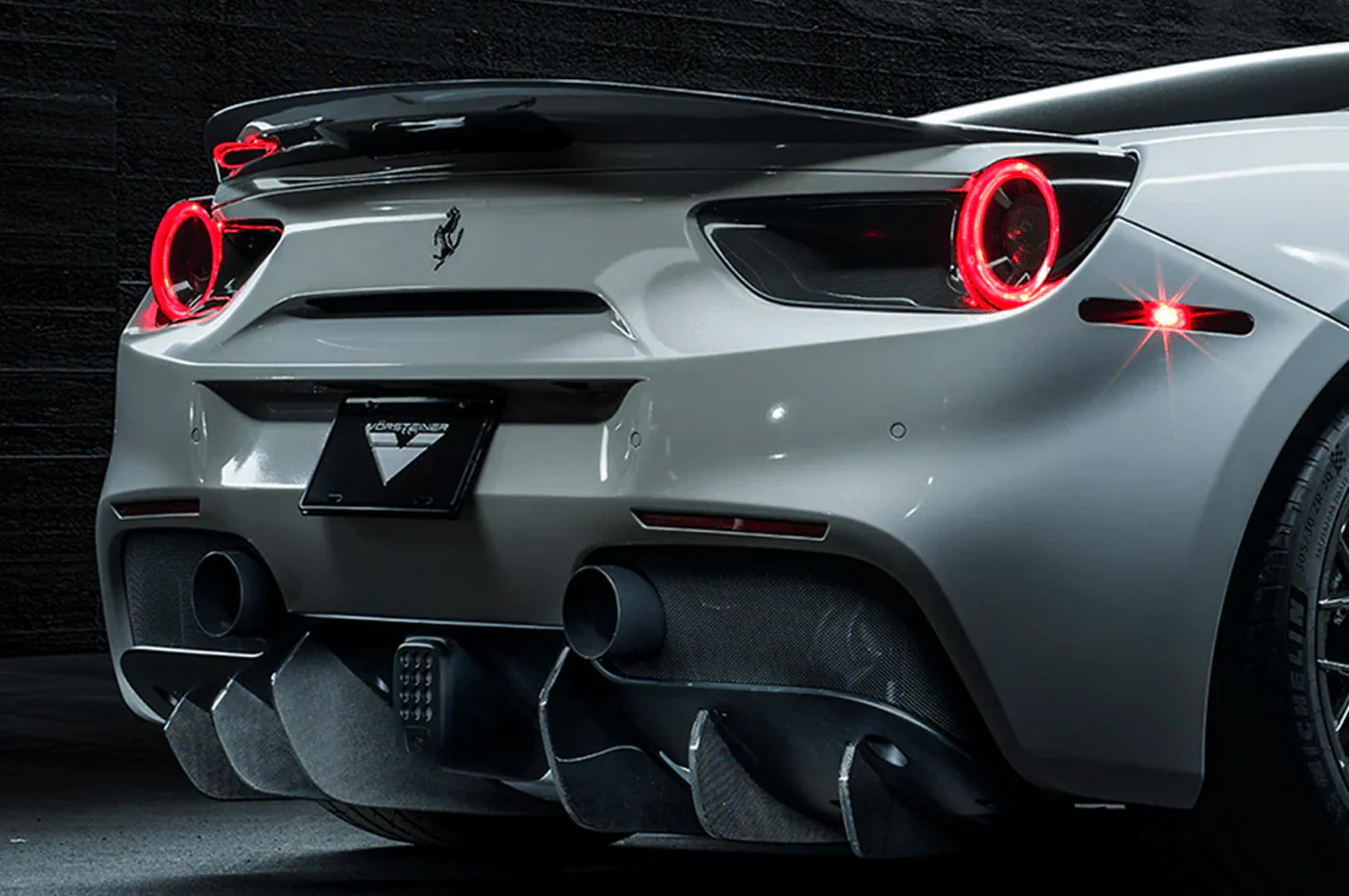 Vorsteiner Ferrari 488 Diavolo Carbon Fiber Decklid Spoiler (FRV2060) - Image 6