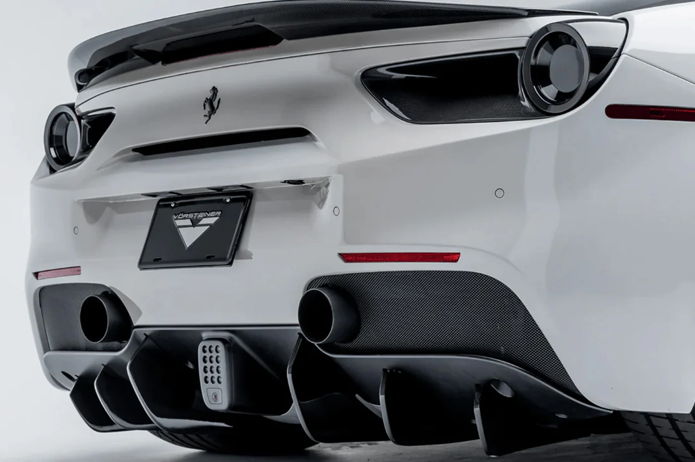 Vorsteiner Ferrari 488 Diavolo Carbon Fiber Rear Diffuser Fins (FRV2055) - Image 4