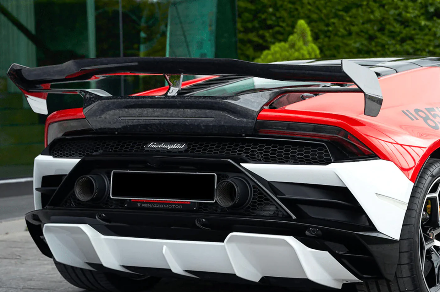 Vorsteiner Lamborghini Huracan Evo Monza Edizione Carbon Matrix Wing w/ Integrated Decklid (3075LOV) - Image 5