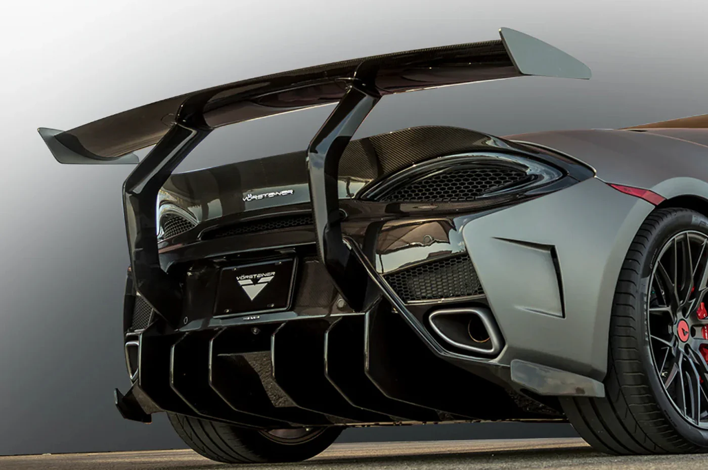 Vorsteiner McLaren 570S Carbon Aero Rear Bumper w/ Rear Diffuser (MVR1140) - Image 2